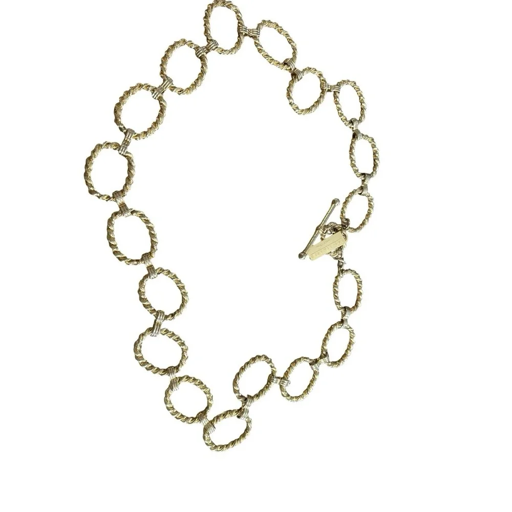 The Limited Gold Tone Chain Waist Belt Toggle Adjustable SIZE 36 inches‎